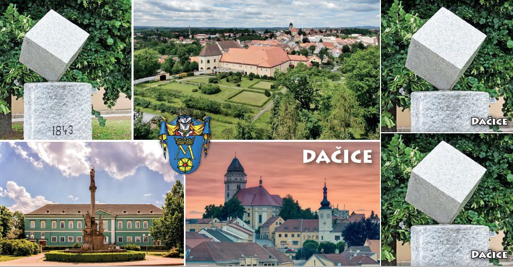   <p rel="noopener" class="number">007  <p rel="noopener" class="right">Dačice   </p>
<p><x>Pomník kostky cukru, barokní klášter, Státní zámek Dačice, kostel sv. Vavřince a Stará radnice.